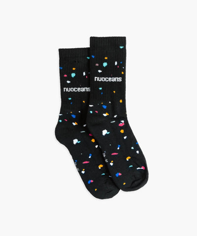 SPECKLED SOCKS | Black Organic Cotton
