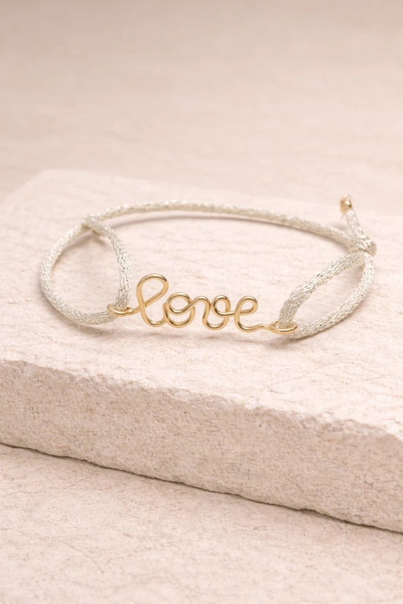 Bracelet Cordon Personnalisé – Gold filled 14k