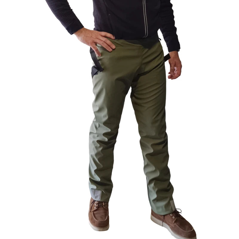 Surpantalon Vélo & Moto Urbanleg MI-SAISON kaki