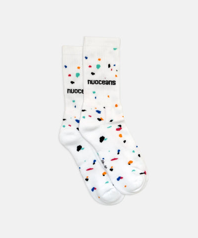 SPECKLED SOCKS | White