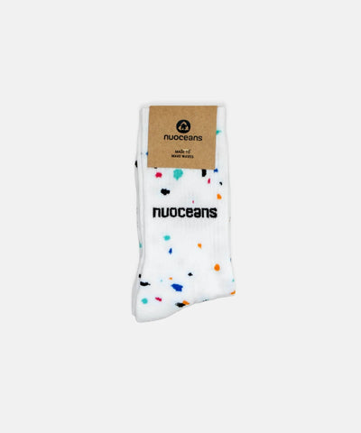 SPECKLED SOCKS | White