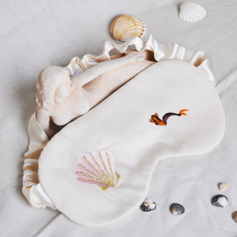 Masque de nuit brodé Sirène Badass