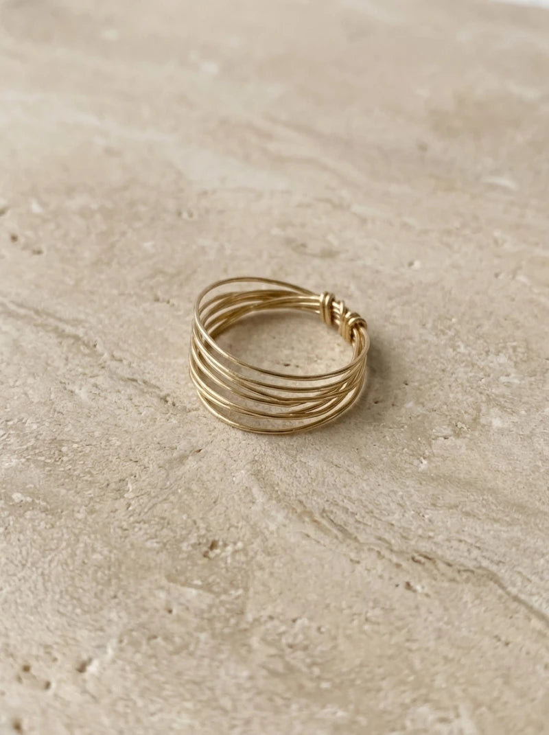 Bague Semainier Faith – Gold Filled 14k ou Argent