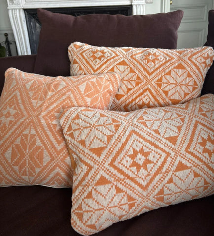 Housse de coussin Dokmai clémentine