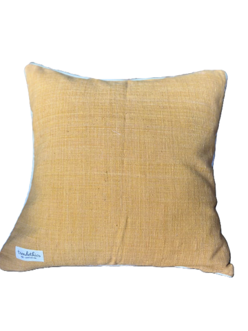 Housse de coussin Dokmai moutarde
