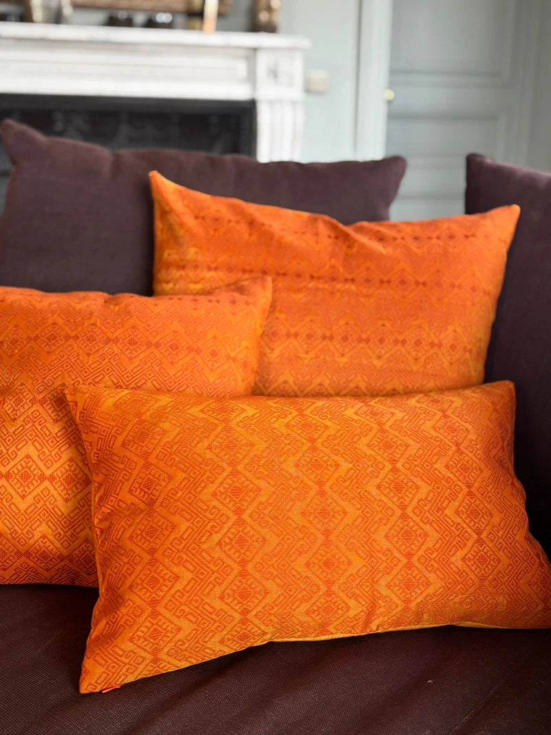 Housse de coussin Kachin orange