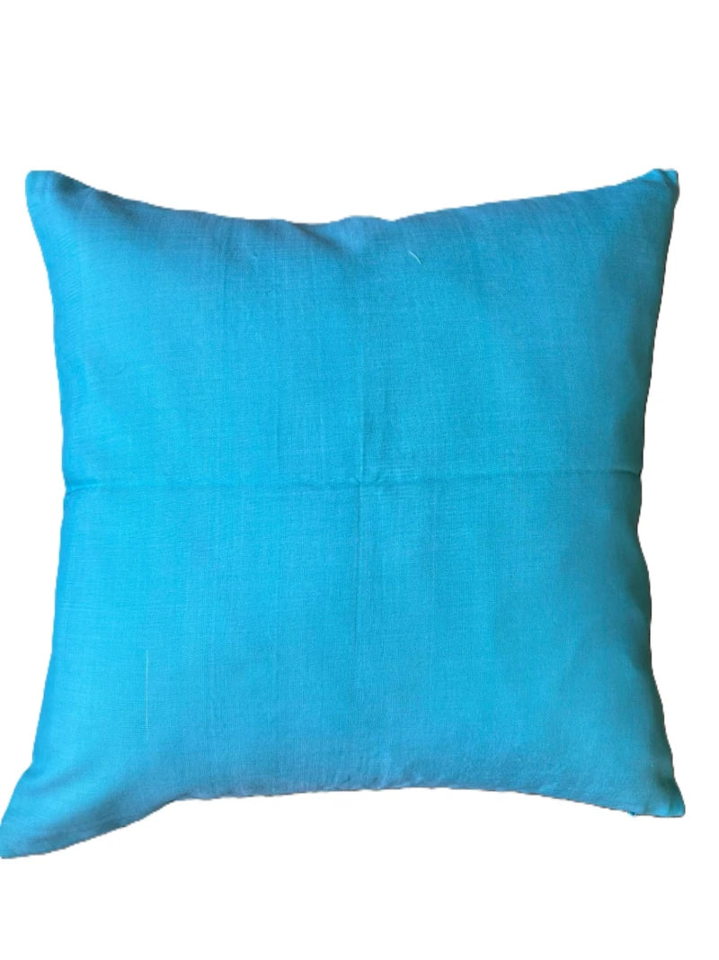 Housse de coussin Kachin turquoise