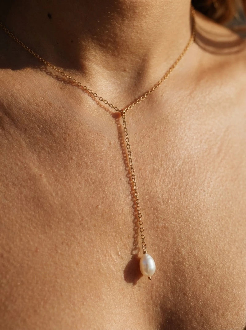 Collier Cravate Ma Perle