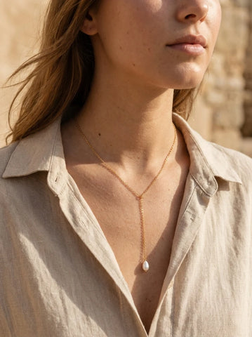 Collier Cravate Ma Perle