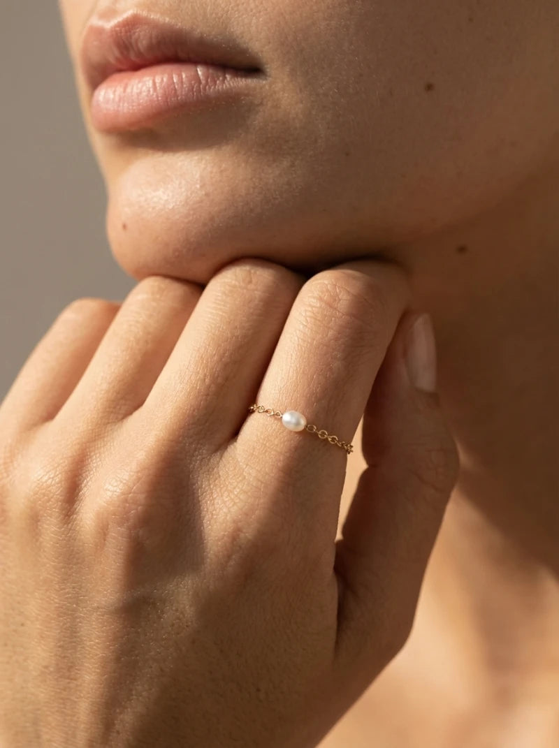 Bague Ma Perle - Gold Filled 14k et Perle de Culture