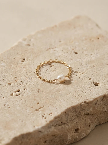 Bague Ma Perle - Gold Filled 14k et Perle de Culture