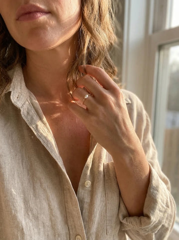 Bague Ma Perle - Gold Filled 14k et Perle de Culture