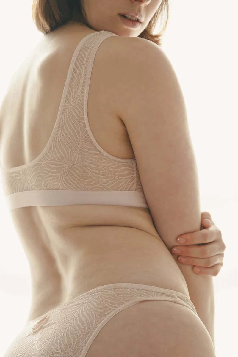 Brassière Savannah dentelle rose pâle