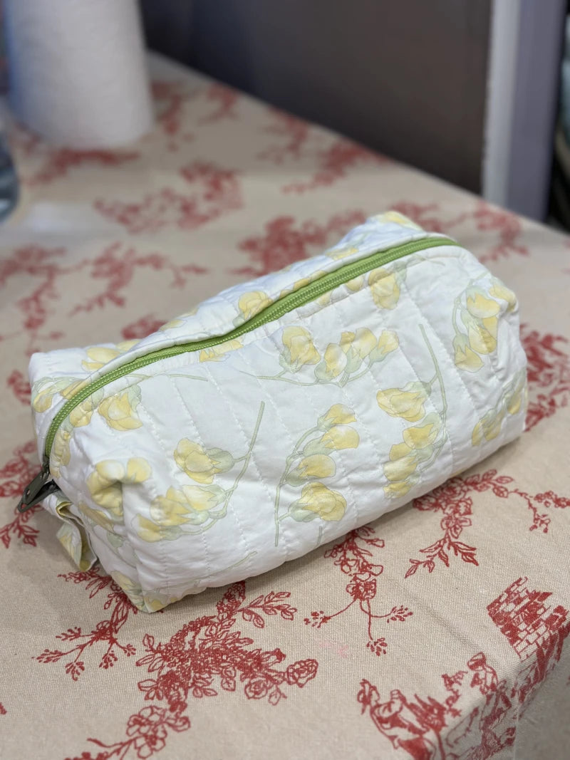 Grande trousse de toilette en tissus recyclés