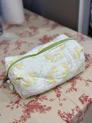 Grande trousse de toilette en tissus recyclés