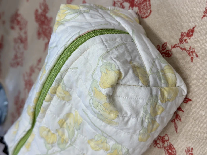 Grande trousse de toilette en tissus recyclés
