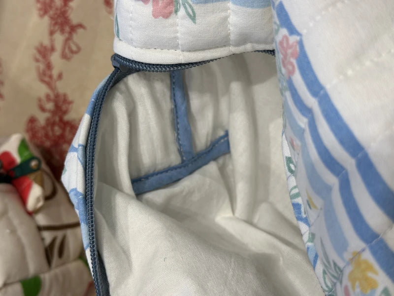 Grande trousse de toilette en tissus recyclés