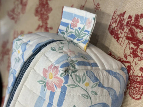 Grande trousse de toilette en tissus recyclés