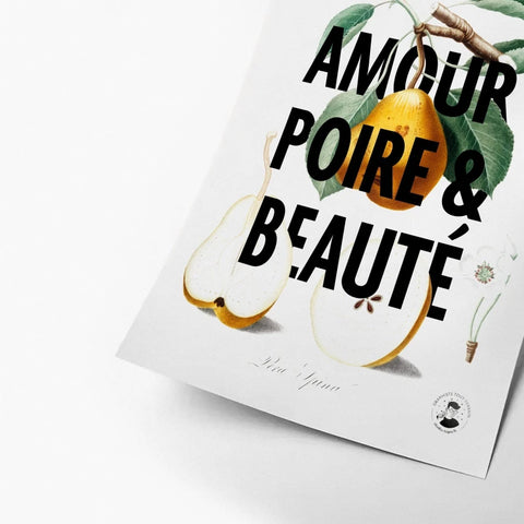 Amour, poire et beauté | Affiche