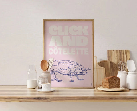 Click and côtelette | Affiche