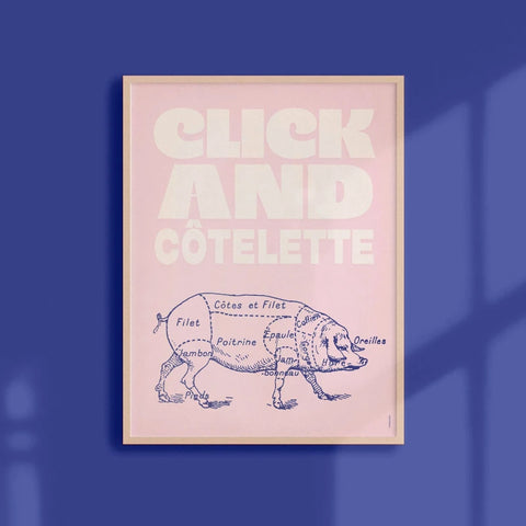 Click and côtelette | Affiche