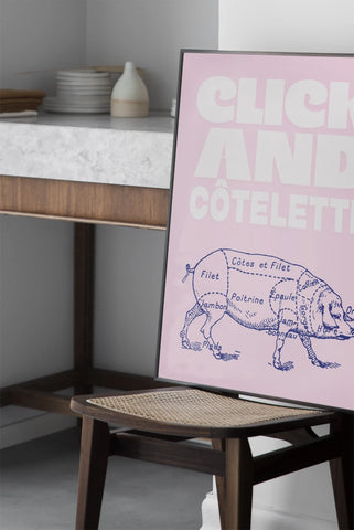 Click and côtelette | Affiche