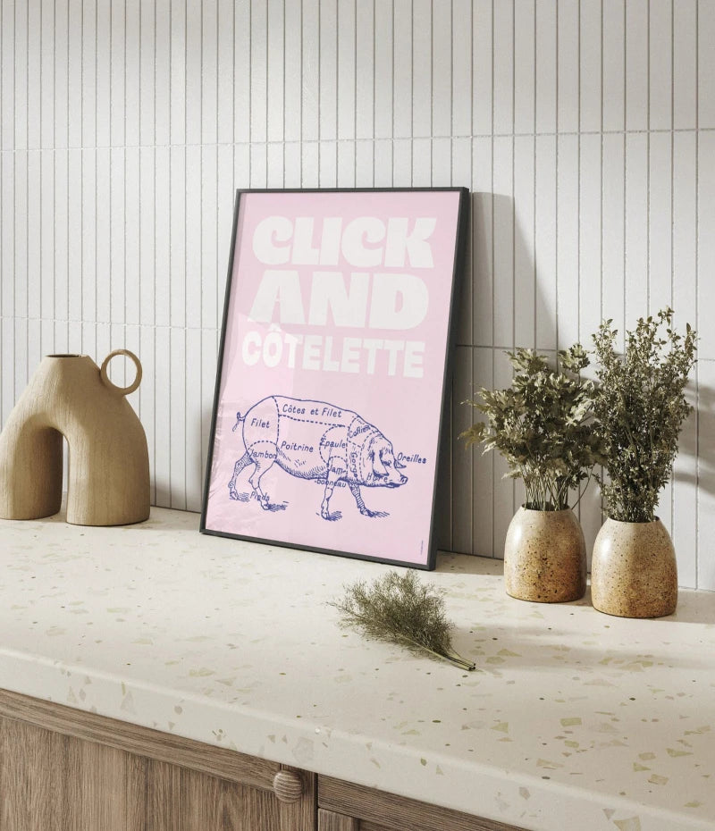 Click and côtelette | Affiche