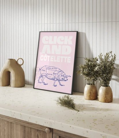 Click and côtelette | Affiche