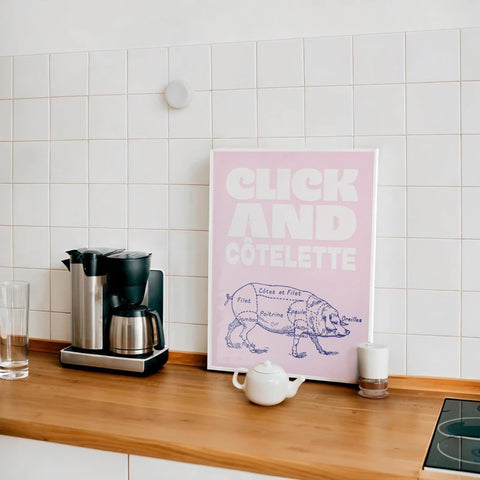 Click and côtelette | Affiche