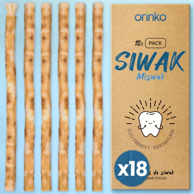Bâtons de Siwak (Miswak) X18 - Brosse à Dents 100% Naturelle