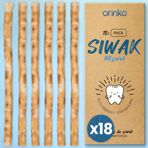 Bâtons de Siwak (Miswak) X18 - Brosse à Dents 100% Naturelle
