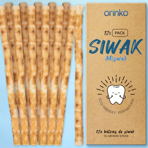 Bâtons de Siwak (Miswak) X12 - Brosse à Dents 100% Naturelle