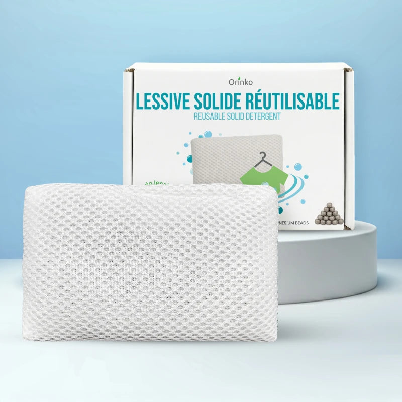 Lessive écologique Orinko – Billes de magnésium réutilisables, 350 lavages zéro déchet, hypoallergénique pour tous textiles, Sans Produits Chimiques
