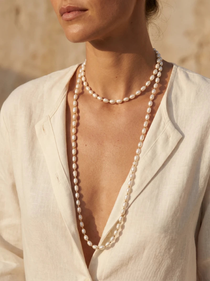 Collier Ondine - Gold Filled 14k et Perles de Culture