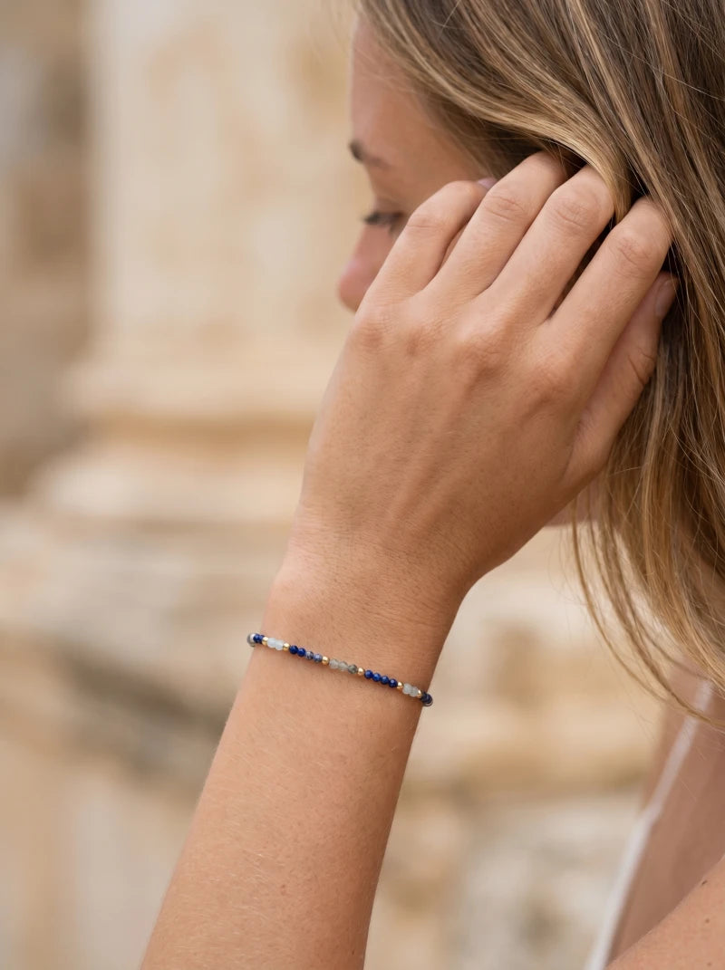 Bracelet Happiness – Lapis Lazuli & Aigue-Marine