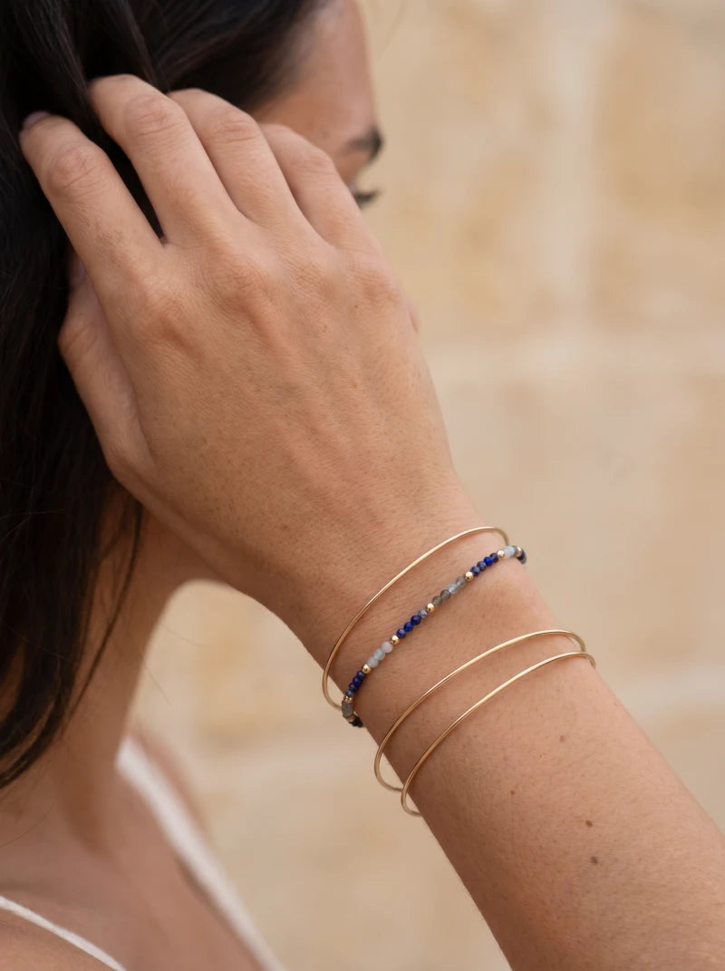 Bracelet Happiness – Lapis Lazuli & Aigue-Marine