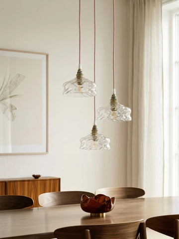 Suspension Vintage en verre torsadé – Cloé