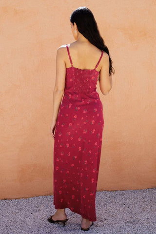Robe Jade framboise
