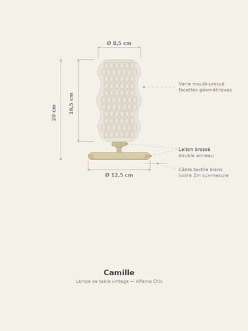 Lampe vintage année 70 – Camille