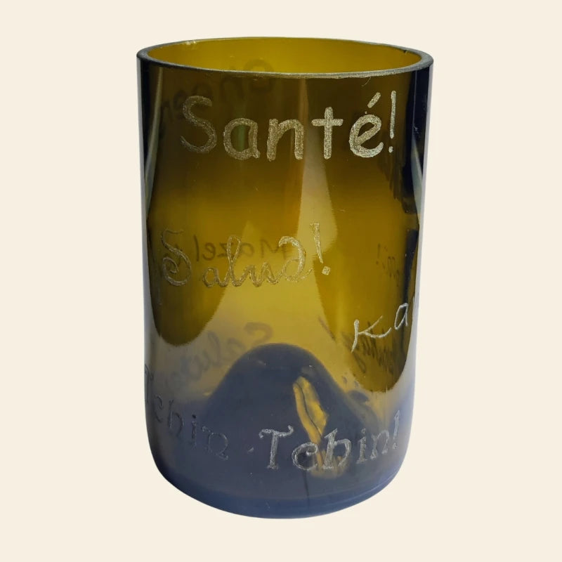 Verre en bouteille surcyclée