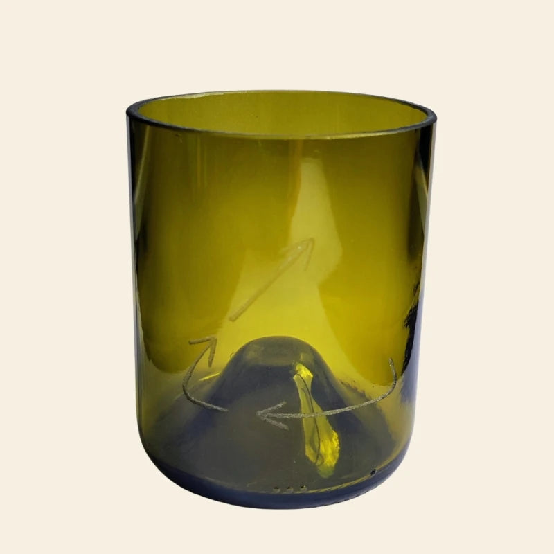 Verre en bouteille surcyclée