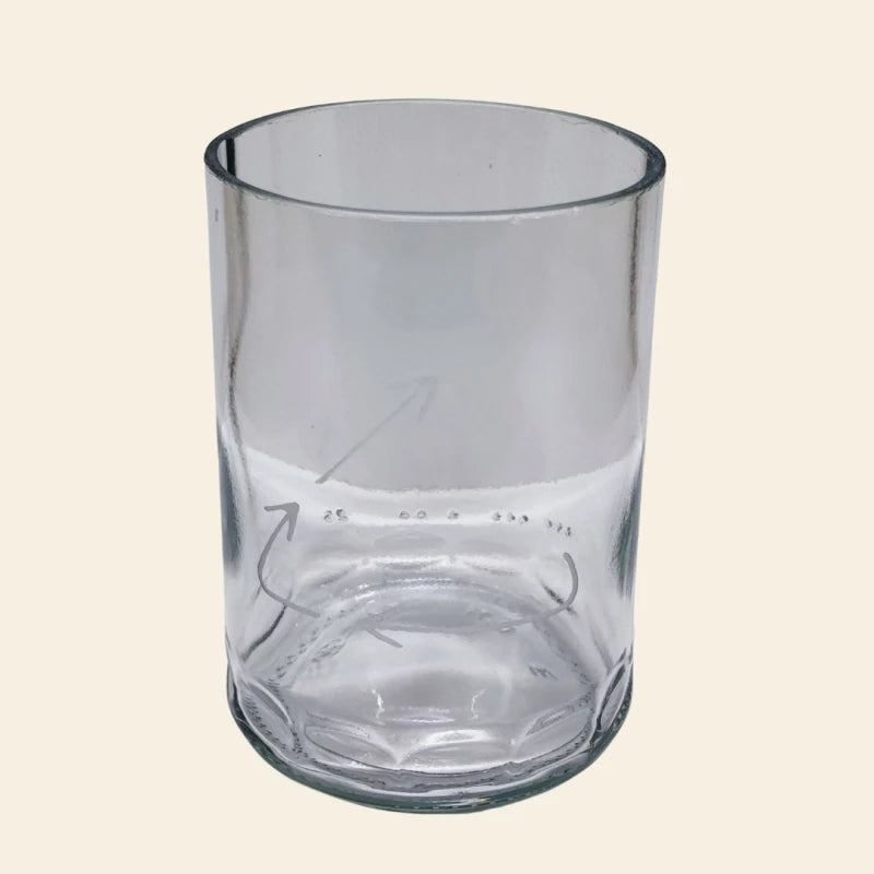 Verre en bouteille surcyclée