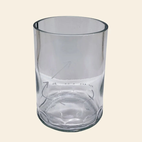Verre en bouteille surcyclée