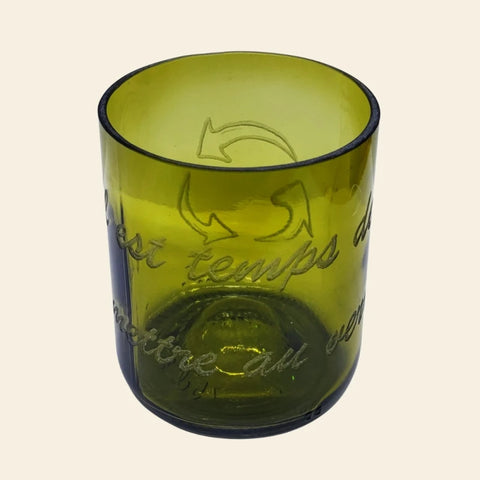 Verre en bouteille surcyclée