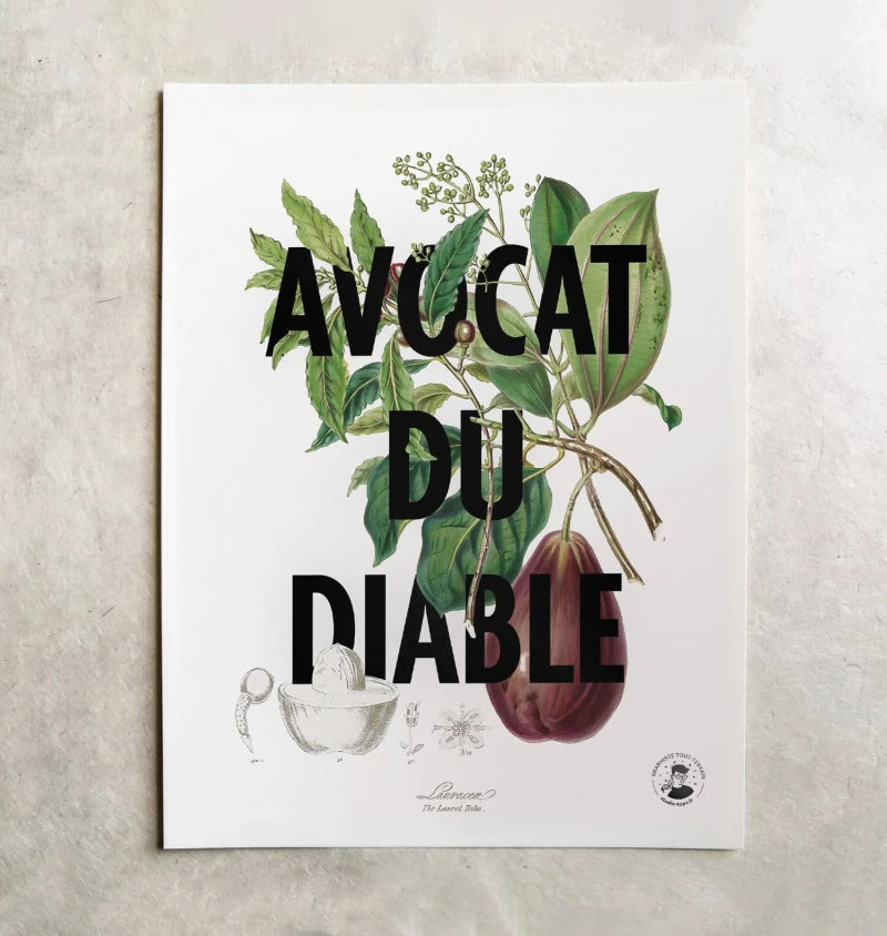 Avocat du diable | Affiche botanique
