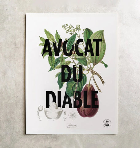 Avocat du diable | Affiche botanique