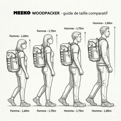 WOODPACKER - DUNE - BACKPACK MODULABLE, TECHNIQUE ET DURABLE
