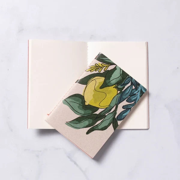 Mini carnet en papier recyclé avec illustration