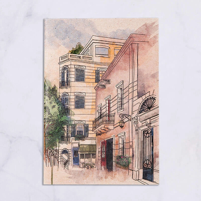 Carnet A5 en papier recyclé avec illustration