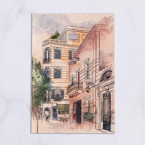 Carnet A5 en papier recyclé avec illustration